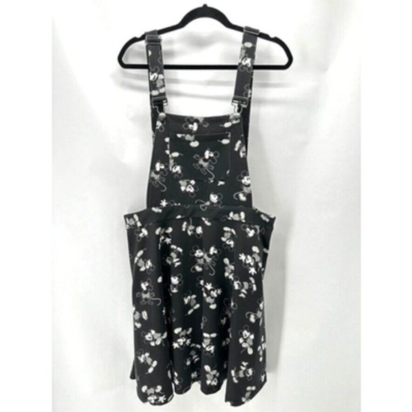 Hot Topic Her Universe Mickey Mouse Skirtall Size 1X Disney Black Overall Skirt - Picture 11 of 11